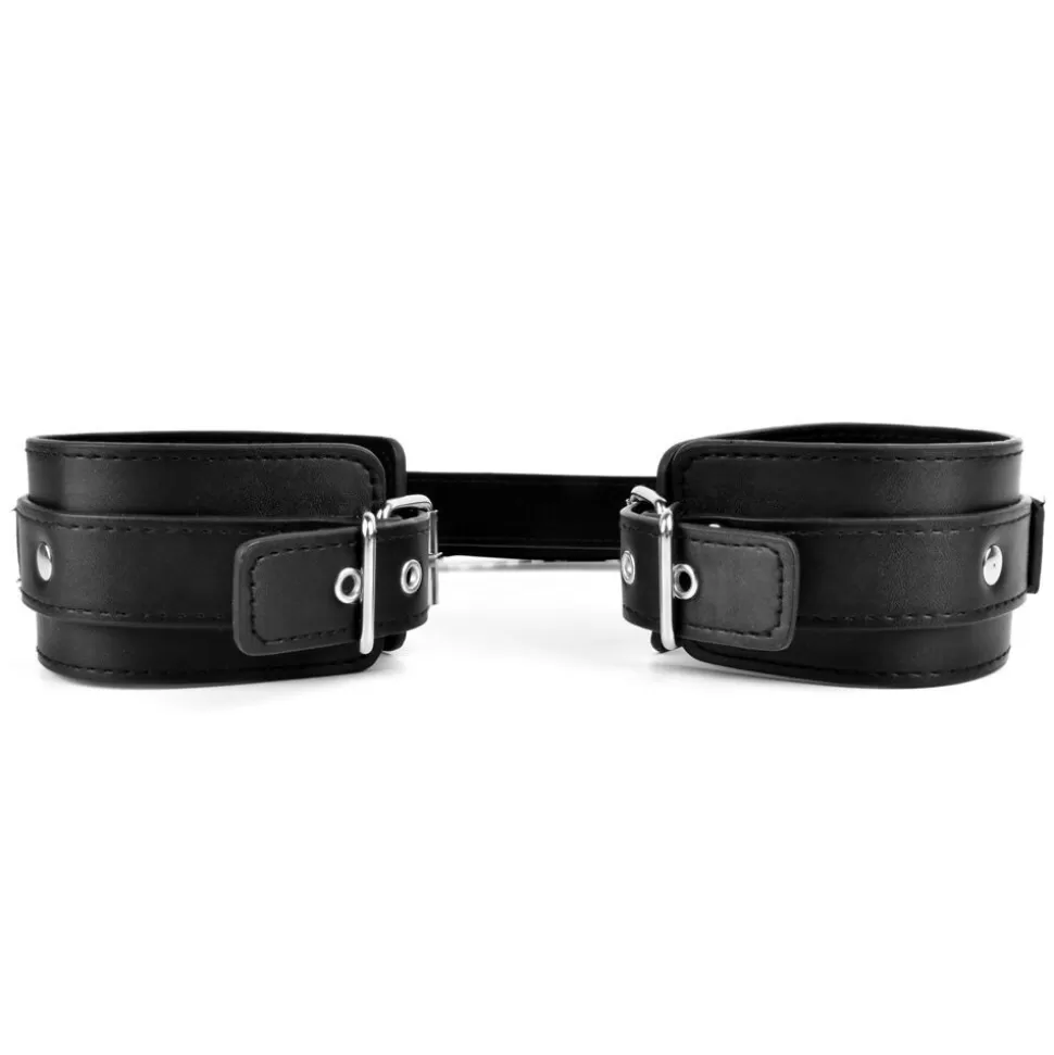 Online Bondage Play® Adjustable Leather Handcuffs Restraints