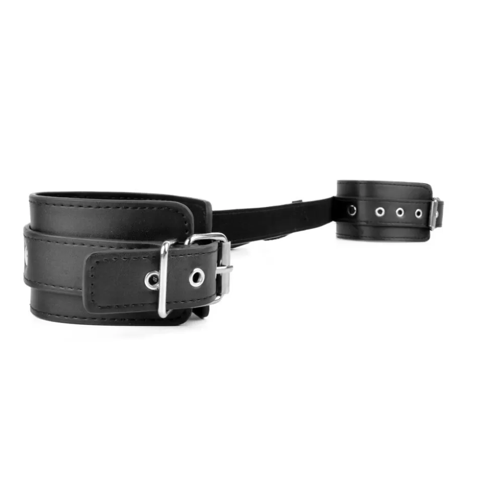 Online Bondage Play® Adjustable Leather Handcuffs Restraints