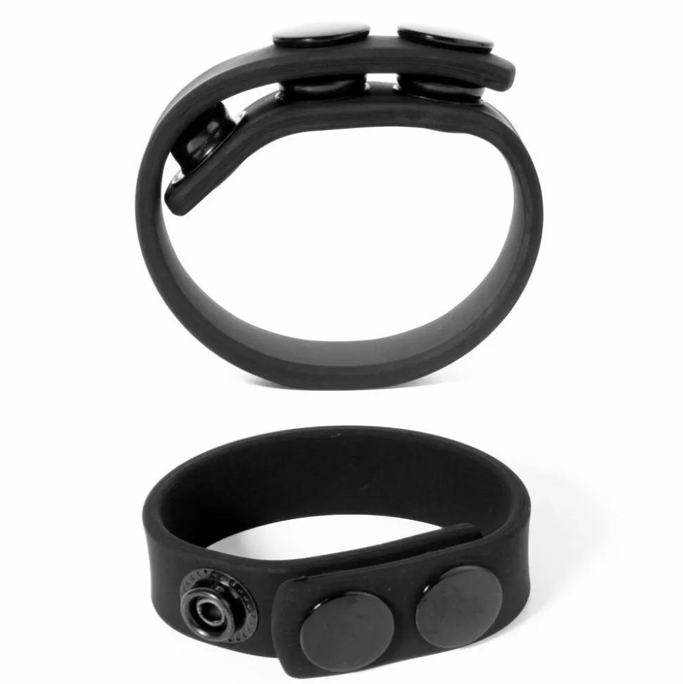 Online Brutus 3 Snap Silicone Cock Strap Cock Rings