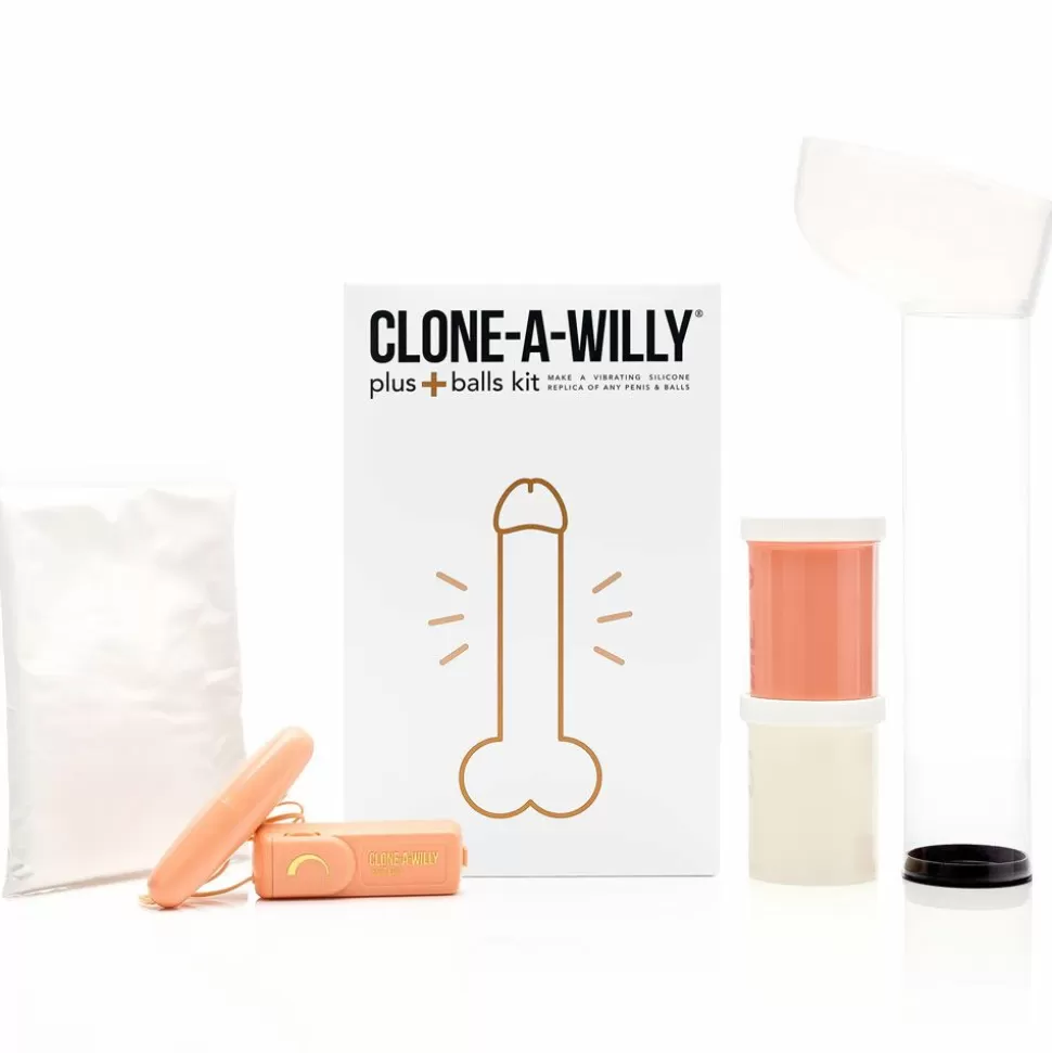 Cheap Clone A Willy Plus+ Balls Vibrator Moulding Kit Dildos