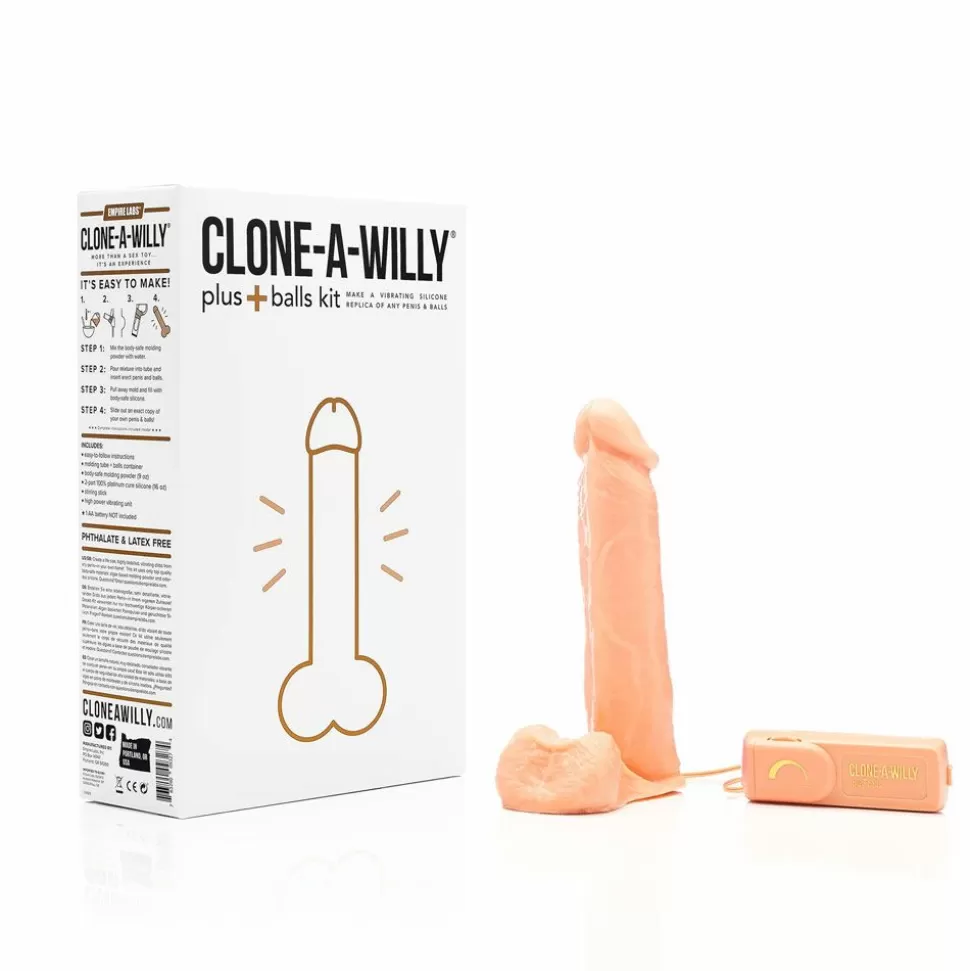 Cheap Clone A Willy Plus+ Balls Vibrator Moulding Kit Dildos