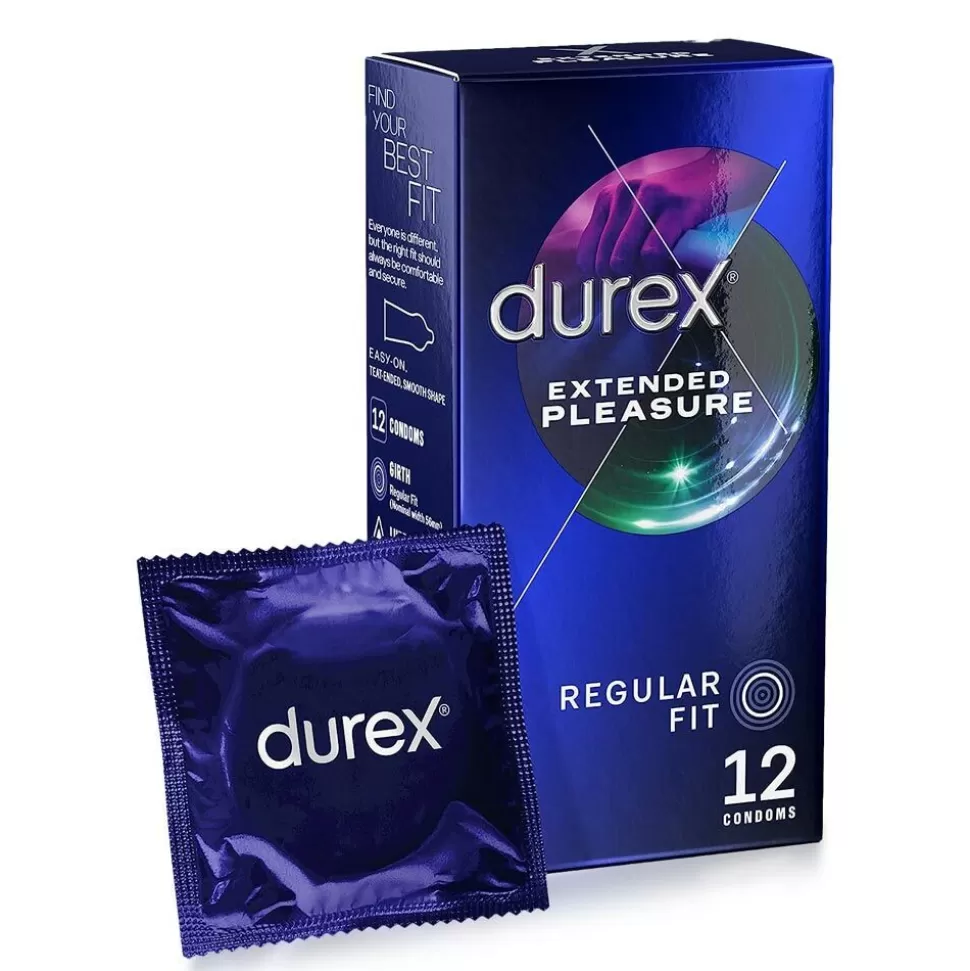 Fashion Durex Extended Pleasure Condoms 12 Pack Sex Essentials