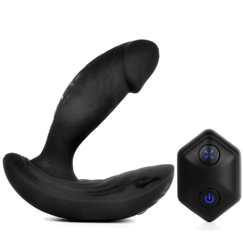 Fashion Expandavibe Grower Inflatable Remote Control Vibrating Prostate Massager Anal Beads & Butt Plugs