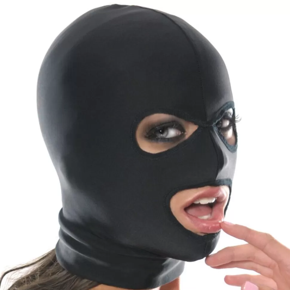 Outlet Fetish Fantasy Spandex 3 Hole Hood Bondage Hoods, Masks & Blindfolds