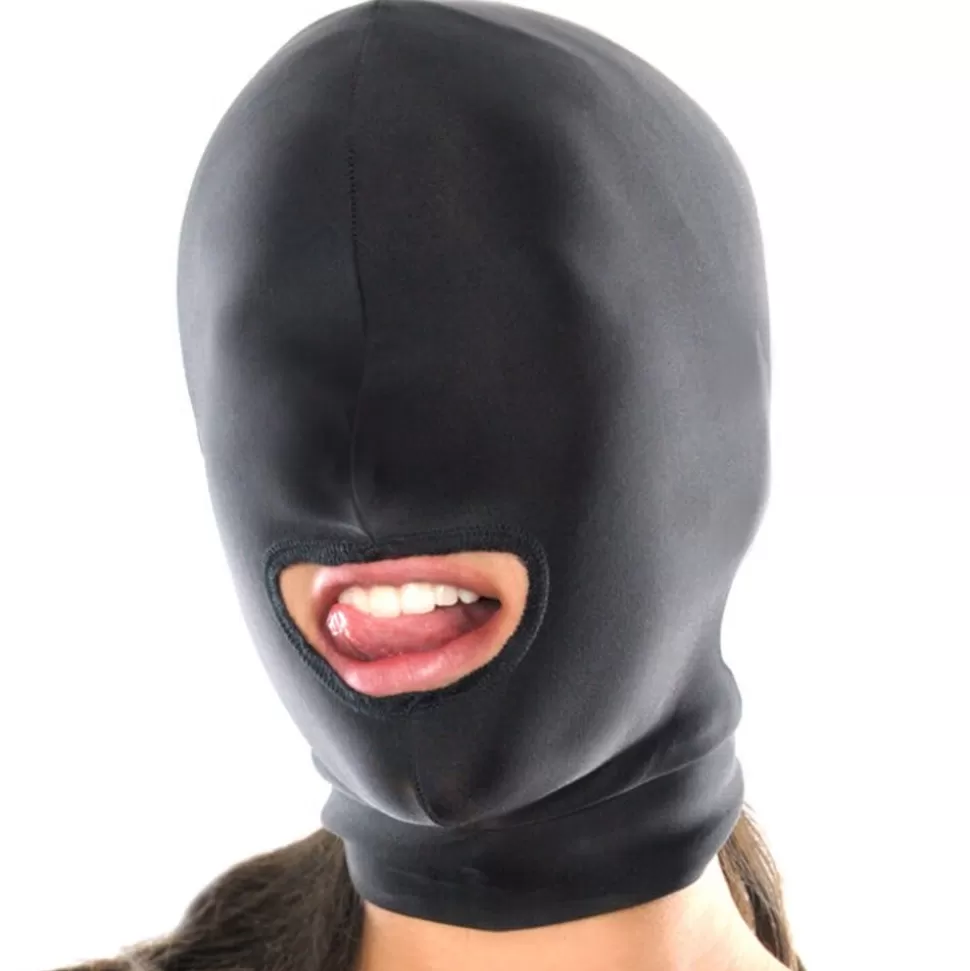 Hot Fetish Fantasy Spandex Open Mouth Hood Bondage Hoods, Masks & Blindfolds