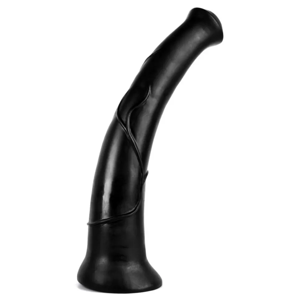 Best Fuck Muscle Black Beauty Horse Dildo 15.5 Inches Anal Beads & Butt Plugs