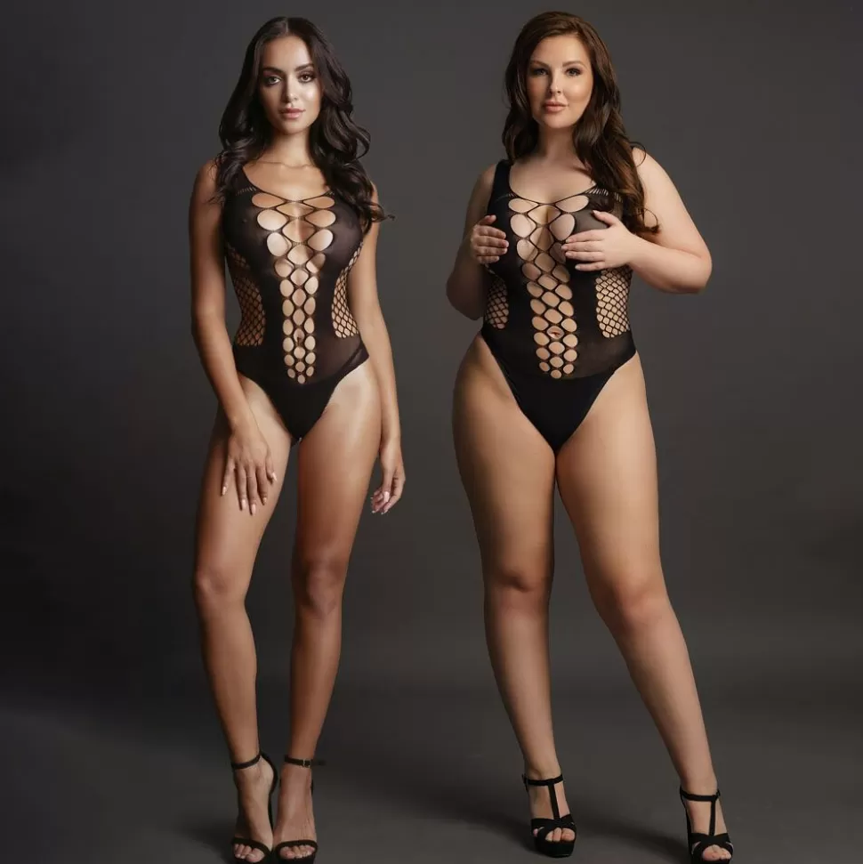 Best Le Desir Contrast Fence Net Teddy Women'S Fetish Wear