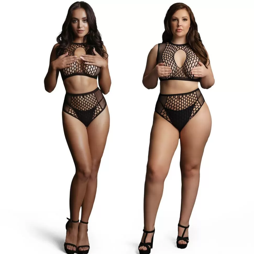 Discount Le Desir Duo Net Key-Hole Bra Set Sexy Lingerie