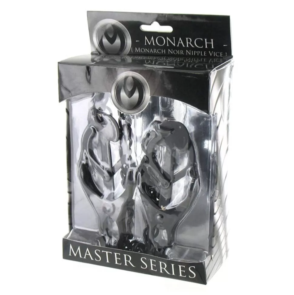 Flash Sale Master Series Monarch Noir Nipple Clamps Clamps & Suckers