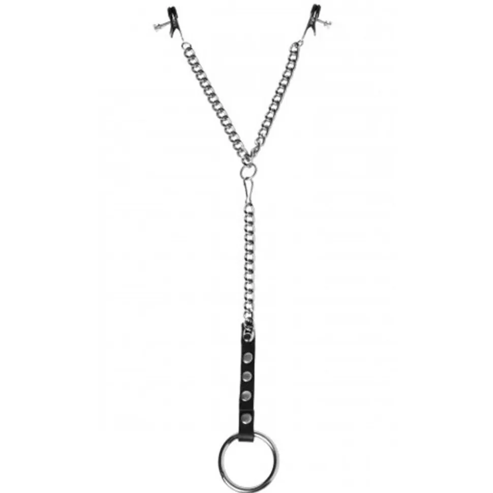 Cheap Master Series Nipple Clamps And Cock Ring Set Clamps & Suckers