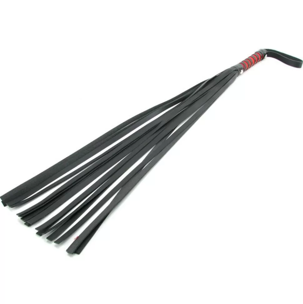 Store Sex & Mischief Red & Black Stripe Flogger Spanking & Caning