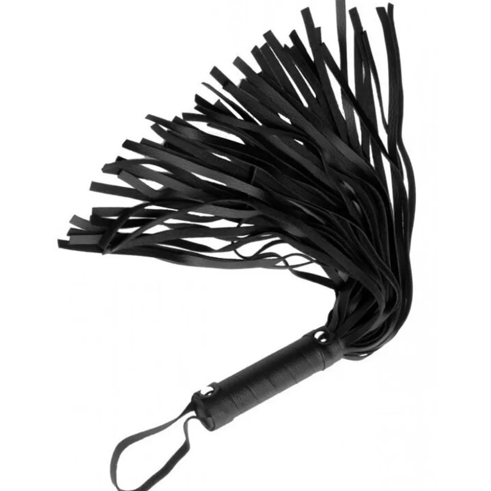 Sale Strict Leather Pleather Pleasure Mini Flogger Spanking & Caning