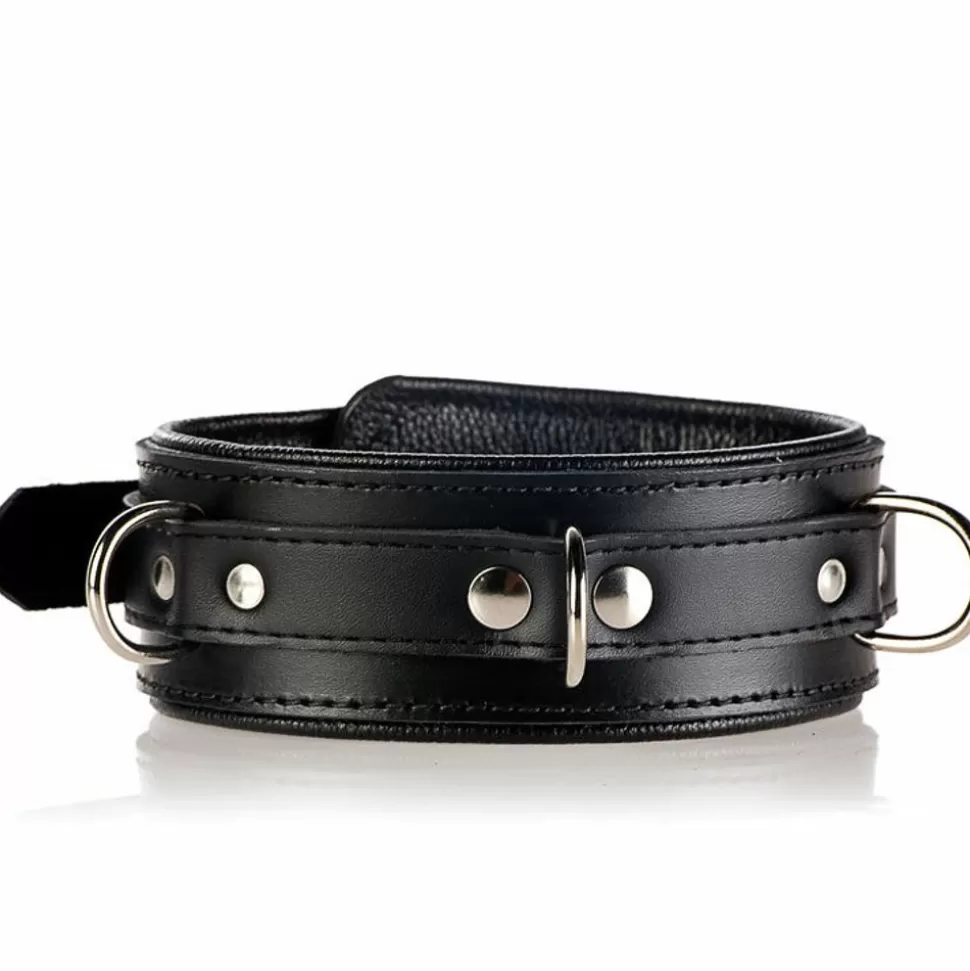 Cheap Strict Leather Premium Locking Collar Slave Collars