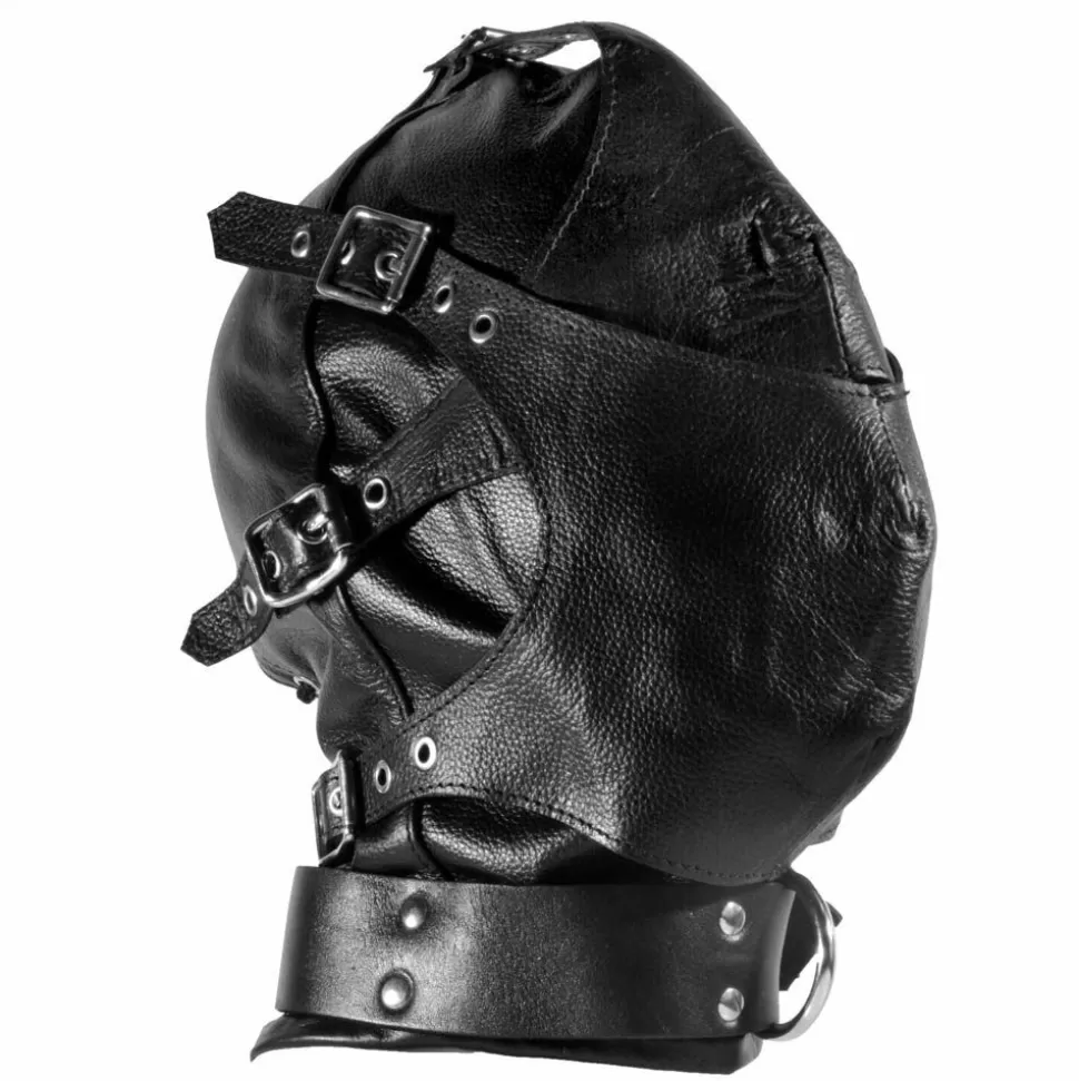 Best Blackout Bondage Hood With Blindfold & Muzzle Bondage Hoods, Masks & Blindfolds