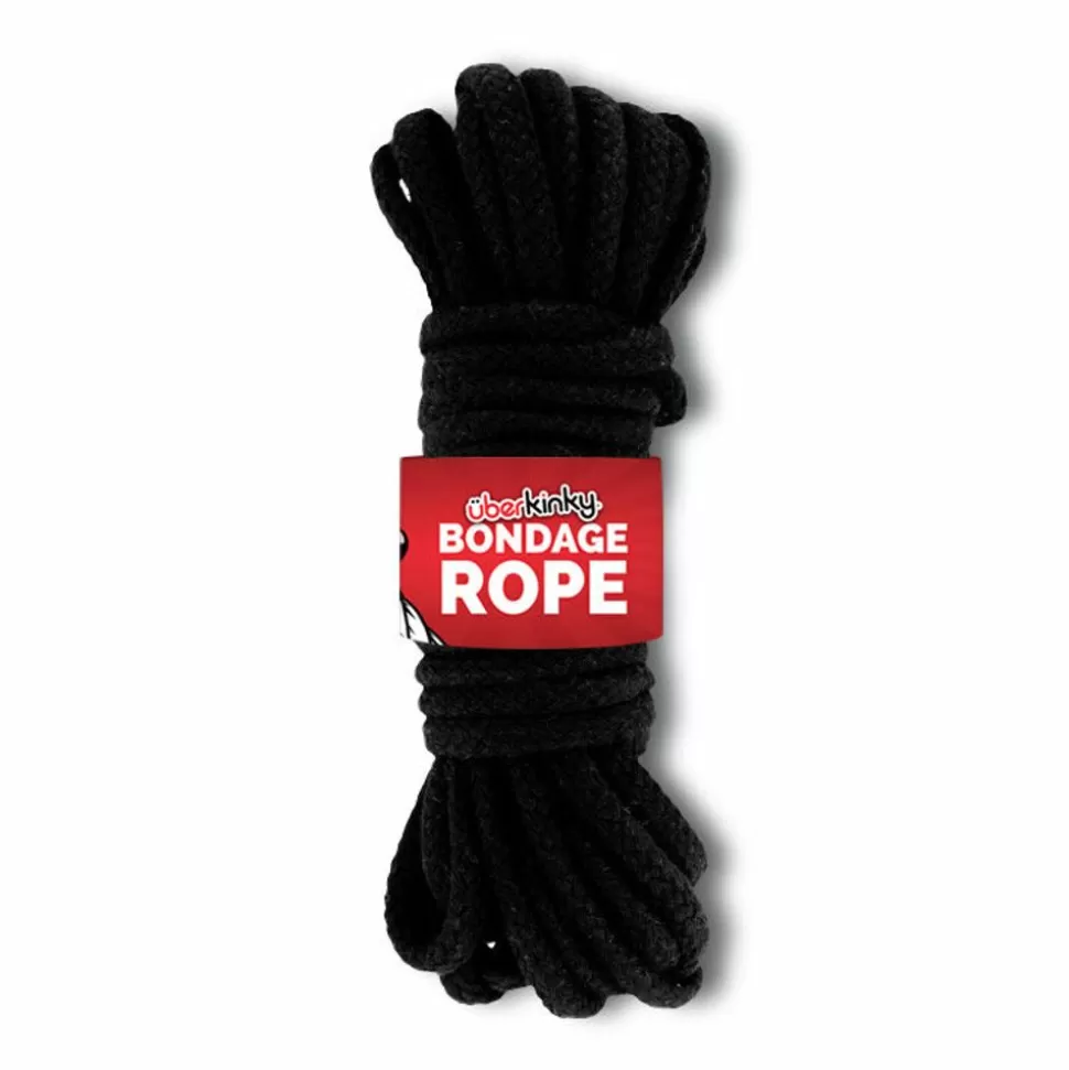 Clearance Braided Cotton Bondage Rope Black 32Ft 10M Restraints