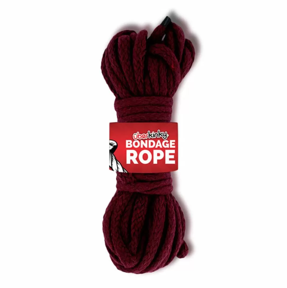 Best Braided Cotton Bondage Rope Burgandy 32Ft 10M Restraints