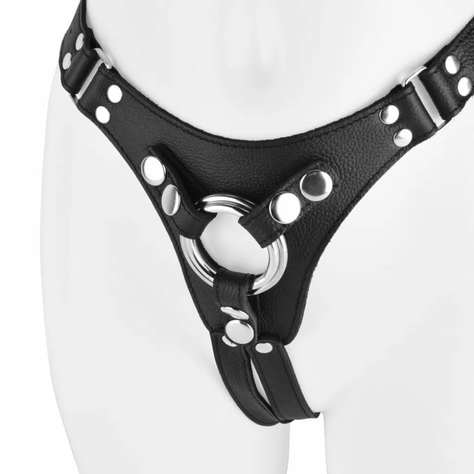 Fashion Uberkinky Bucking Bronco Leather Strap On Harness Strap Ons