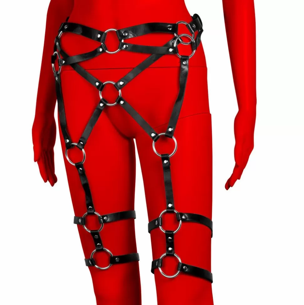 Outlet Uberkinky Criss-Cross Waist And Thigh Harness Restraints