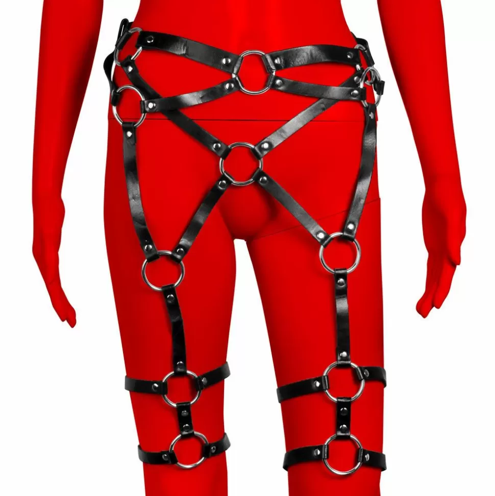 Outlet Uberkinky Criss-Cross Waist And Thigh Harness Restraints