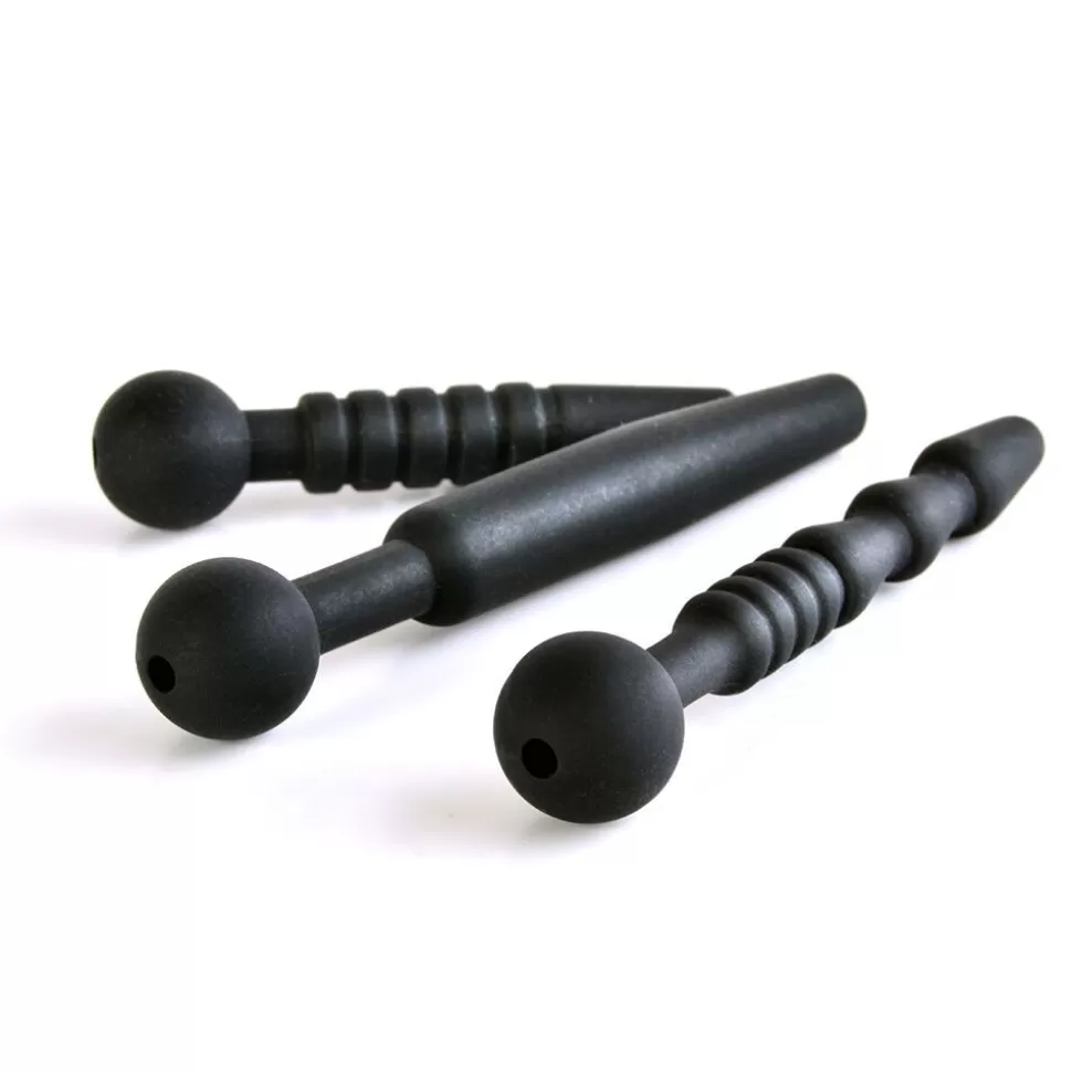 Hot Uberkinky Dark Rods 3 Piece Penis Plug Set Medical Play