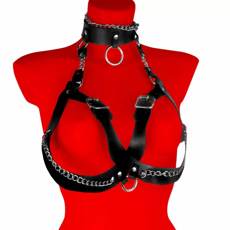 Online Deviance Cupless Bra Harness Restraints