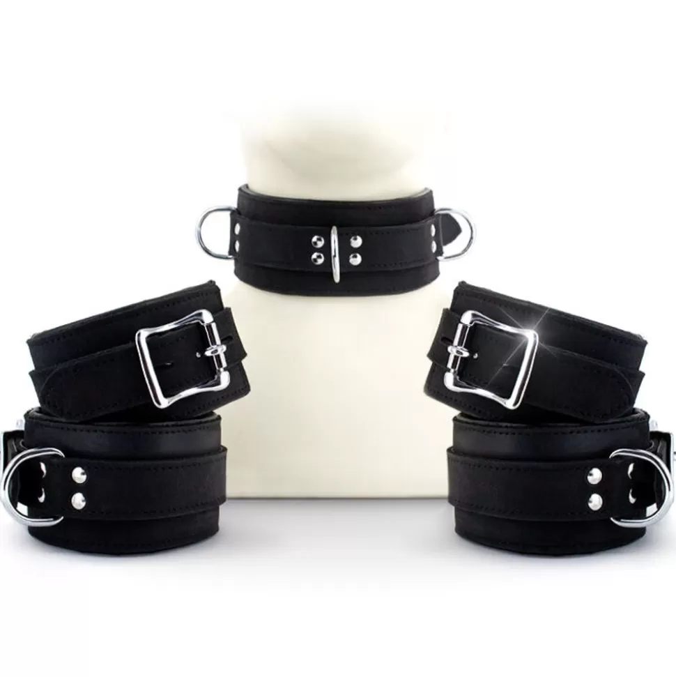 Flash Sale Uberkinky Five Piece Locking Nubuck Restraints Set Restraints