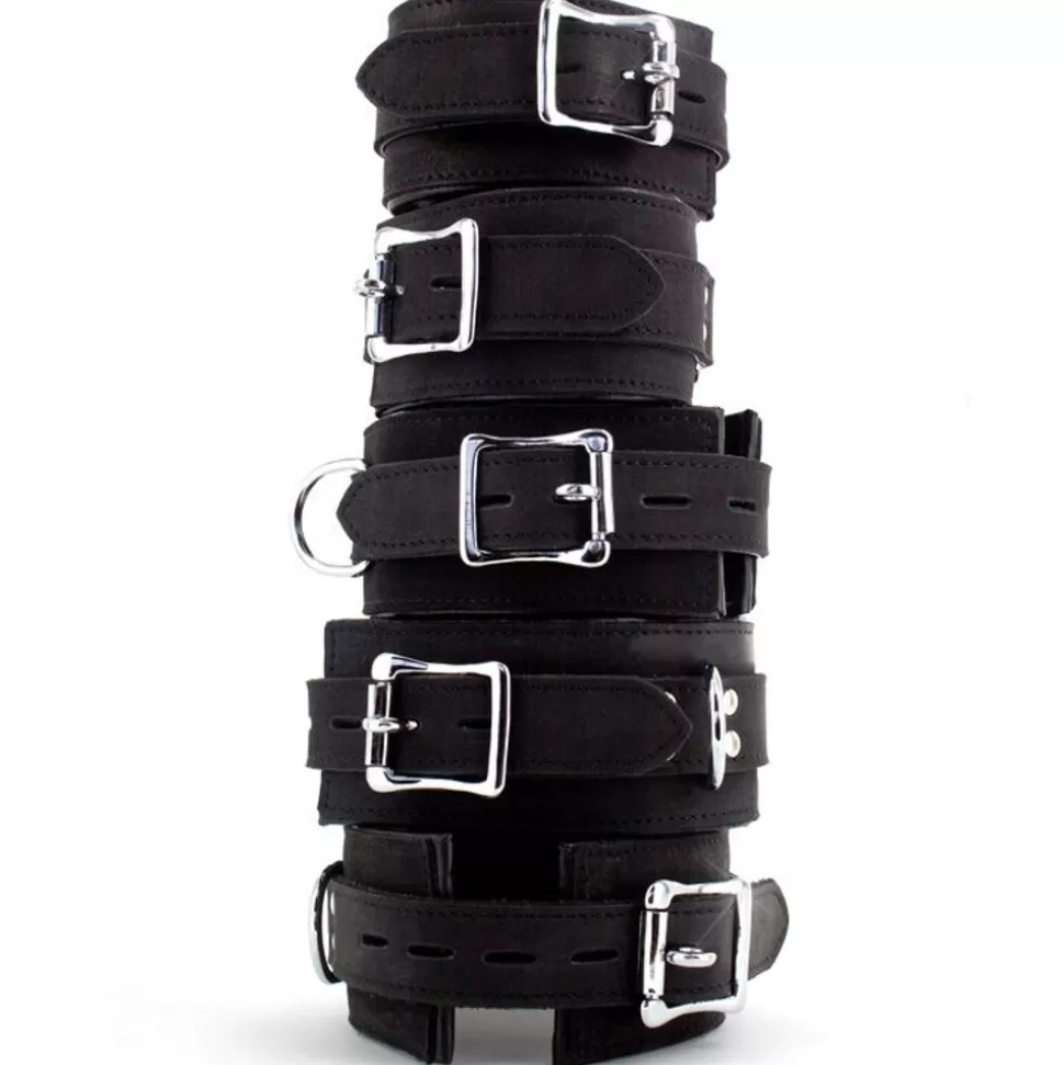 Flash Sale Uberkinky Five Piece Locking Nubuck Restraints Set Restraints