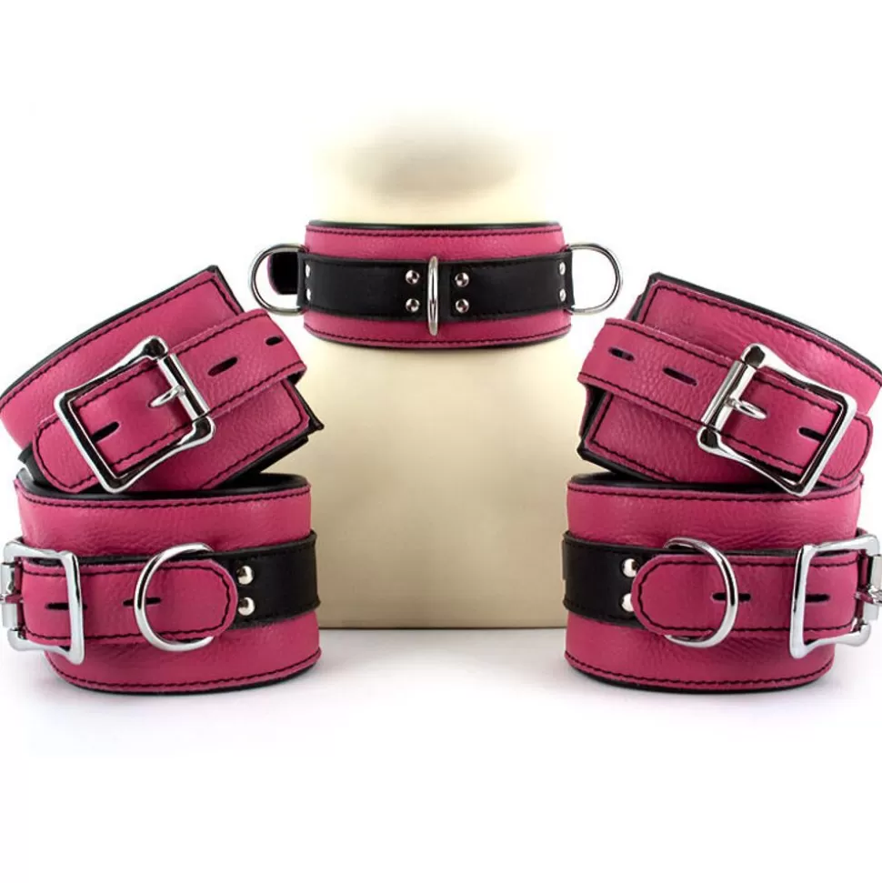 Best Uberkinky Five Piece Pink Locking Restraints Set Restraints