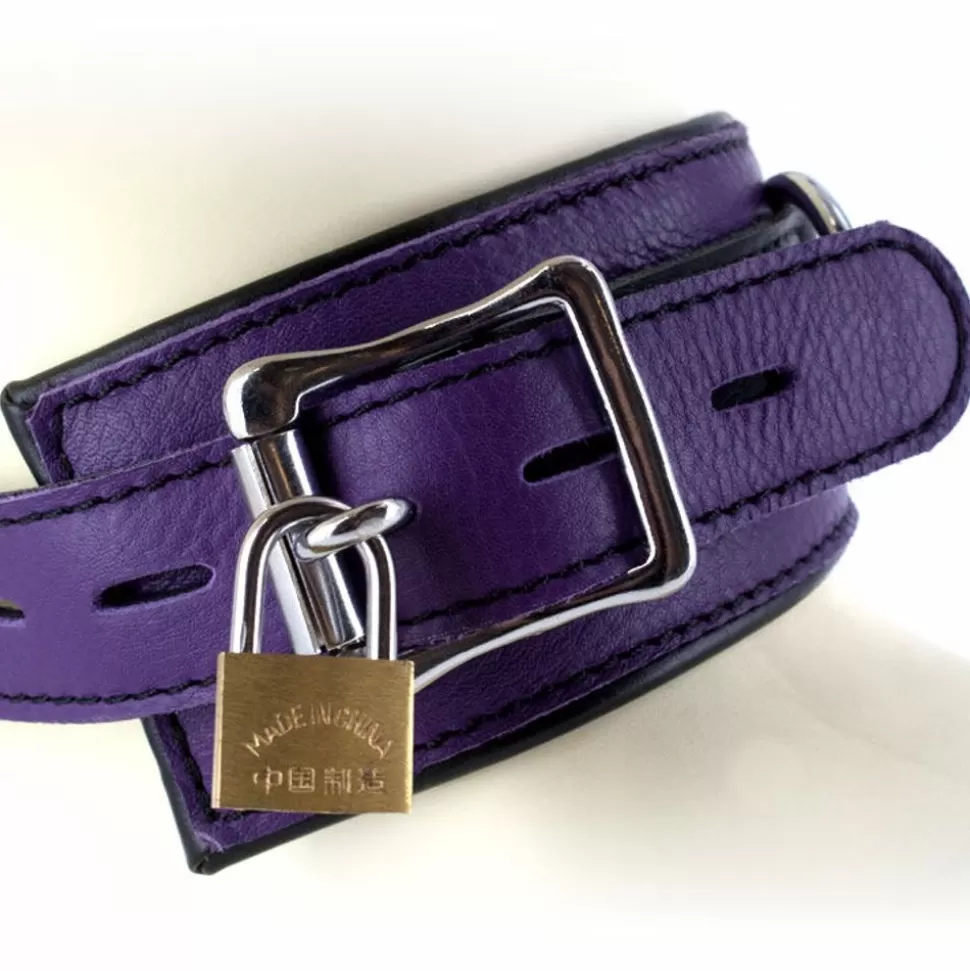 Best Sale Uberkinky Five Piece Purple Locking Restraints Set Restraints