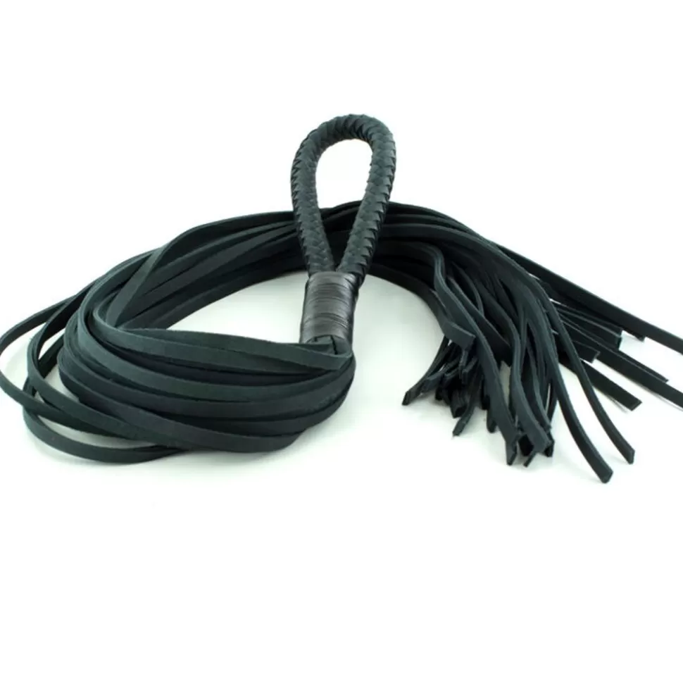 Flash Sale Uberkinky Nubuck Leather Loop Handle Flogger Spanking & Caning