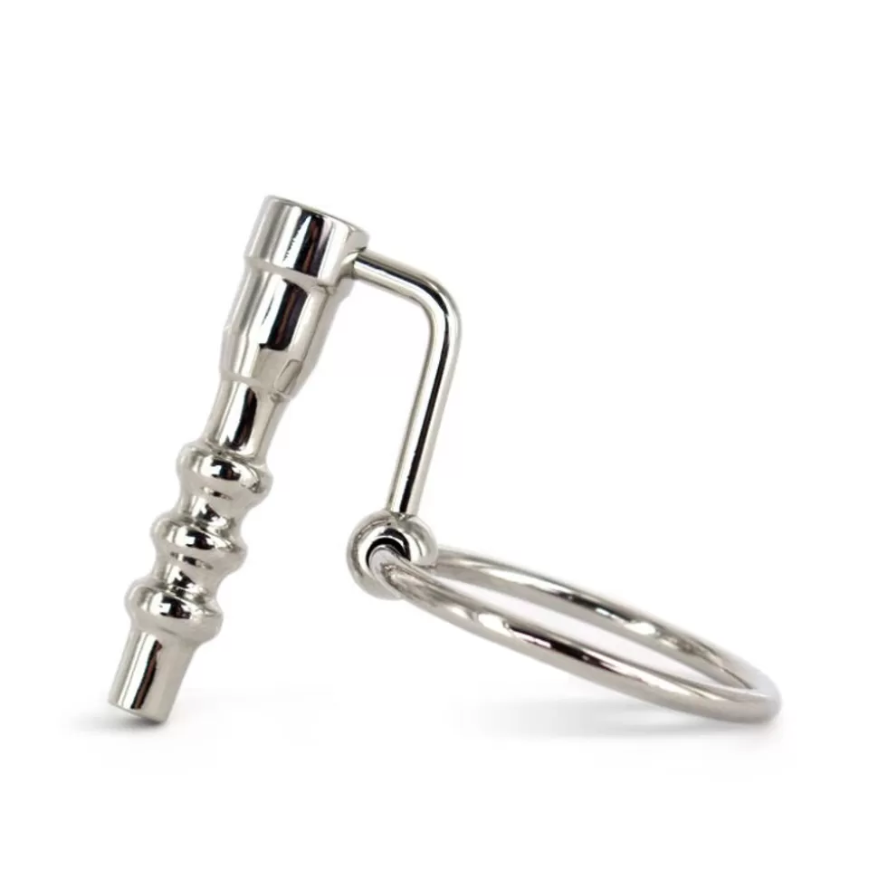 Discount Uberkinky Ribbed Wedge Penis Plug With Glans Ring Medical Play