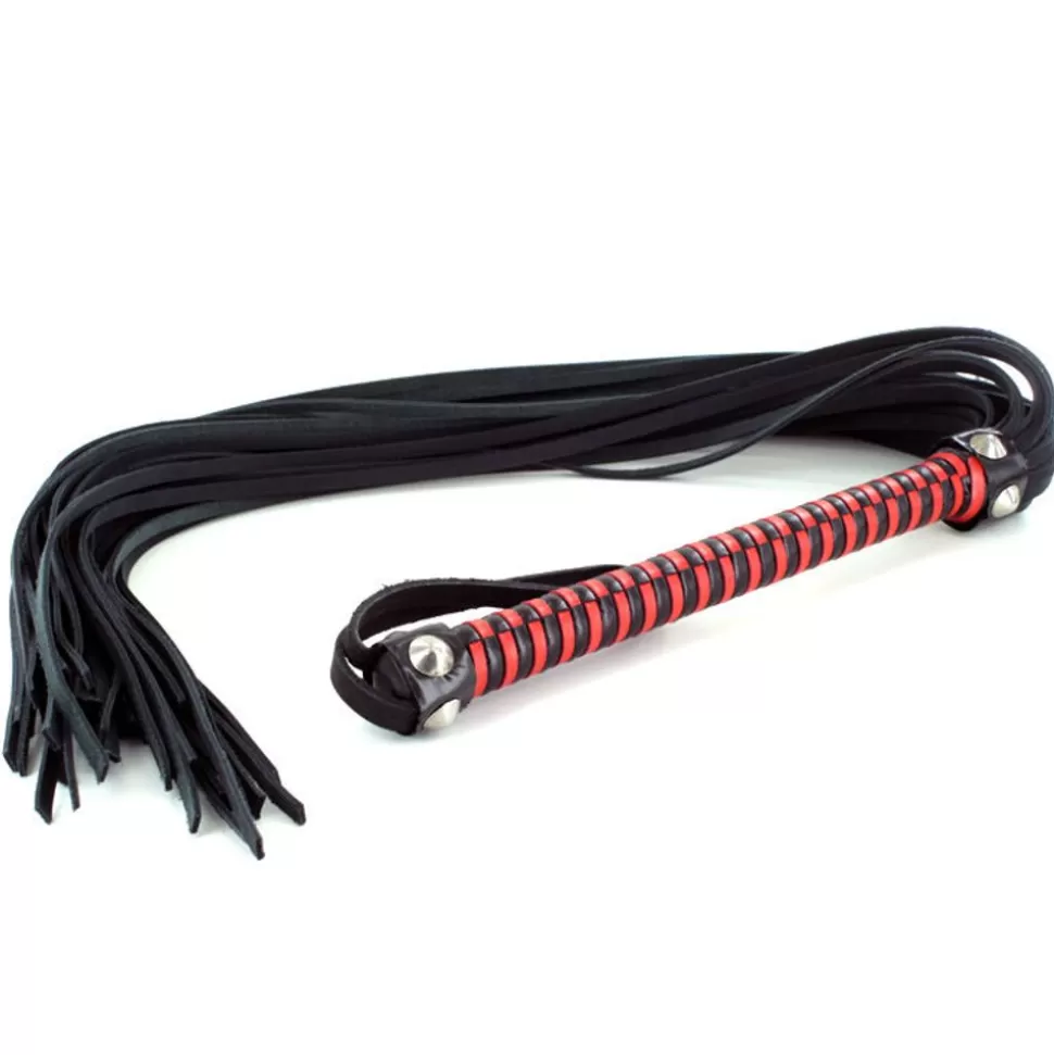 Cheap Uberkinky Slim Handled Nubuck Leather Flogger Spanking & Caning